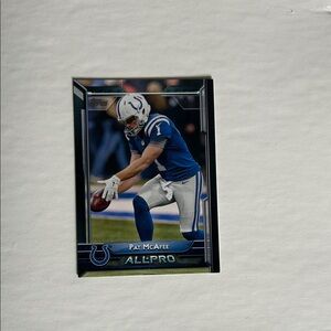 Pat McAfee Topps Blue and White Football Card